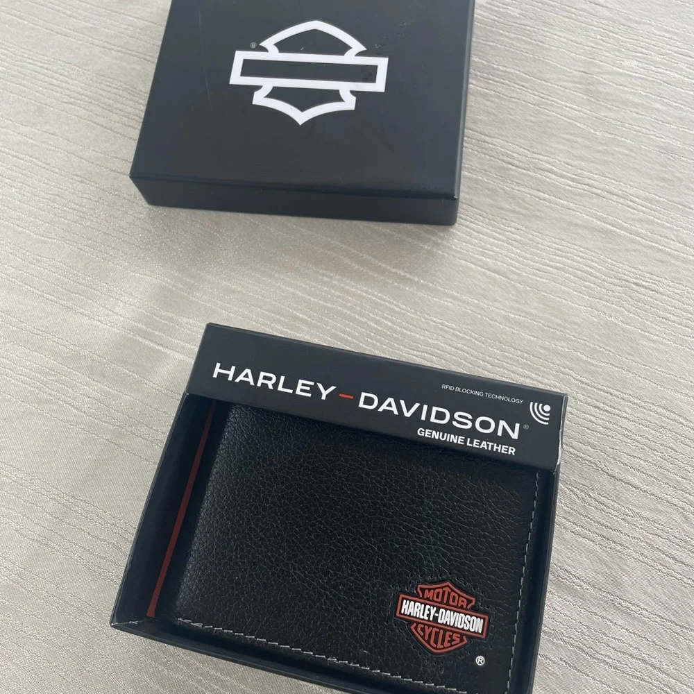 Harley-Davidson Black Leather Wallet